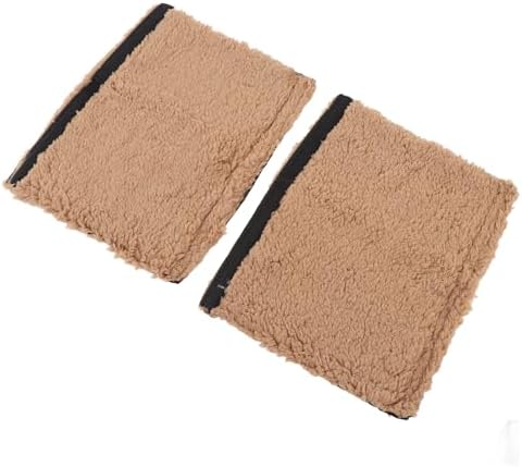 Premium Sheepskin Chair Armrest Pad, Fleece Armrest Cushion for Chairs, Enhanced Comfort and Skin Protection, Armrest Protector for Home or Office Use, Fits Most Chairs