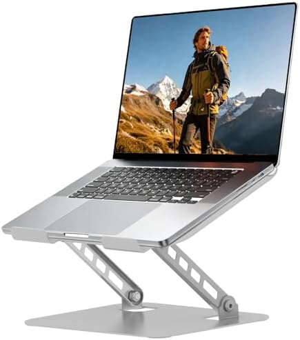 Adjustable Laptop Stand for Desk, Silvery