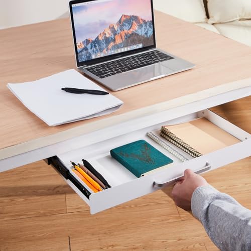 Under Desk Drawer Organizer 21", Large Desk Pencil Storage Drawer
