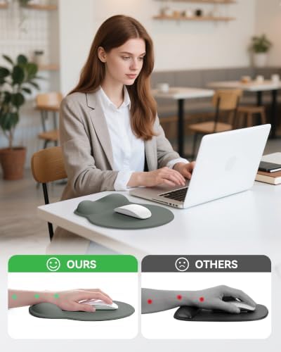 Mouse Pad with Wrist Rest for Desktop Large Ergonomic Mouse Mat Non-Slip