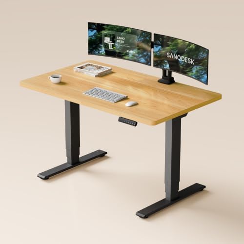 SANODESK Dual Motor Standing Desk 220lbs Height Adjustable Desk