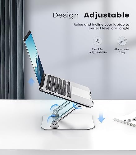 Orlian Adjustable Aluminum Laptop Stand for Desk, Laptop Riser for 11-16"