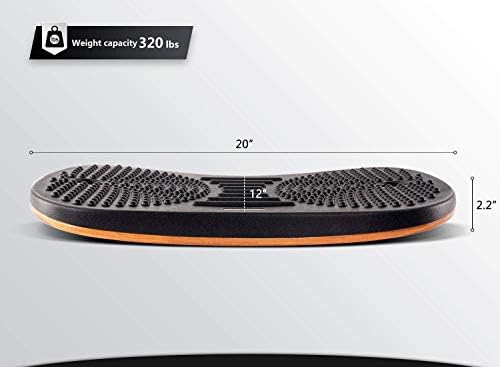 FEZIBO Standing Desk Mat Balance Board, Obsidian Black