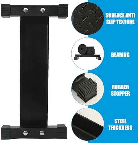 EVERYMATE Steel Calf Raise Block, Standing Calf Machine for Stretching Calf Muscles, Relaxing Ankles, Anti-Slip Solid Platform