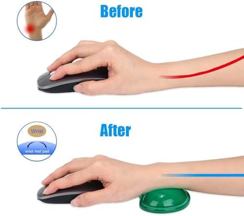 Gel Keyboard & Mouse Wrist Rest Set - Keyboard Wrist Rest Pad & Mouse Support for Office Gaming Pad Computer Laptop Ergonomic Comfortable Pain Relief- Pad Set (Mouse Support Only)