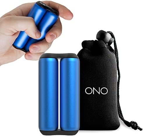 ONO Roller - Handheld Fidget Toy for Adults | Help Relieve Stress, Anxiety, Tension | Promotes Focus, Clarity | Compact, Portable Design (Sapphire, Full Size - Aluminum)