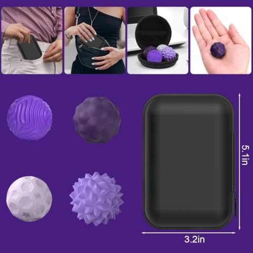 BUSOHA Silicone Magnetic Fidget Balls - 8 Pack Fidget Toys for Adult