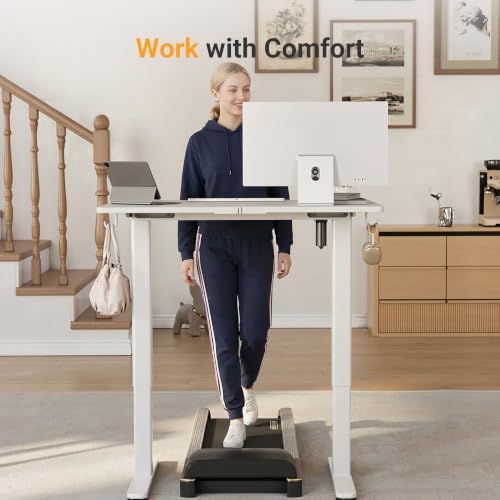 YDN 40 x 24 Inch White Electric Standing Desk