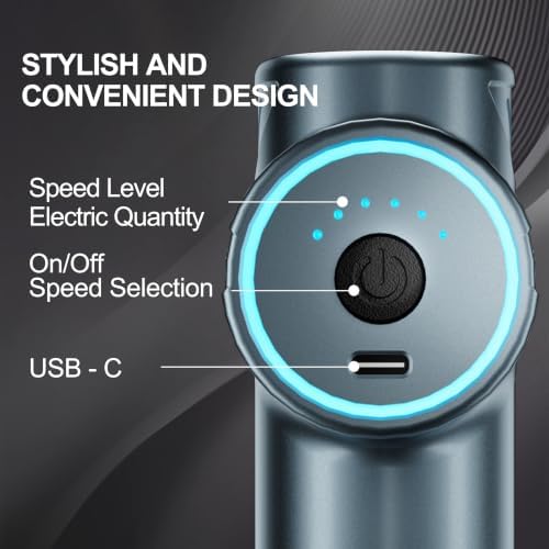 LEERCON Massage Gun Deep Tissue Handheld Muscle Massager for Pain Relief