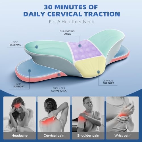 Butterfly Cervical Neck Pillow for Sleeping, Ergonomic Memory Foam Pillow