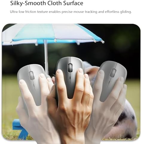 Funny Pig Pet Mouse Pad, Cute Piglet Enjoying Ice Cream Desk Mat