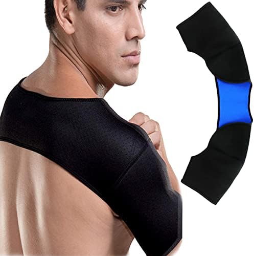 FERCAISH Double Shoulder Brace Warm Support Protector Shoulder Strap Brace for Sleeping Outdoor Lifting Sports, Relieve Chronic Tendinitis Pain, Breathable Sports Protective Gear (Size XL)