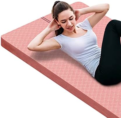 nuveti Large Exercise Mat - 15mm/20mm/30mm Thick Yoga Mat | Workout Mat for Fitness, Yoga, Pilates, Stretching & Floor Exercises for Women & Men with Free Carrying Bag
