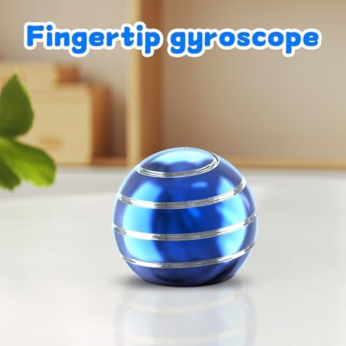 Kryfa 1.77in Kinetic Fidget Desk Toy, Anxiety Relief ADHD for Adults, Blue