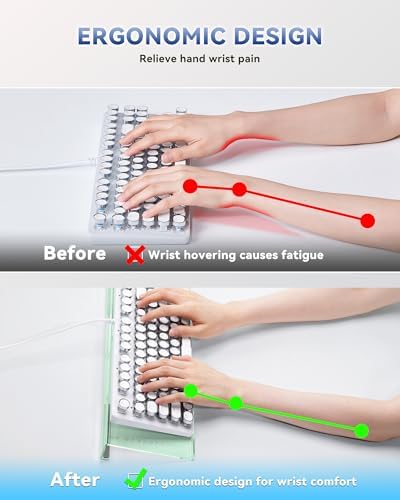 Computer Keyboard Wrist Rest Stand for Desktop(Green), Keyboard Riser