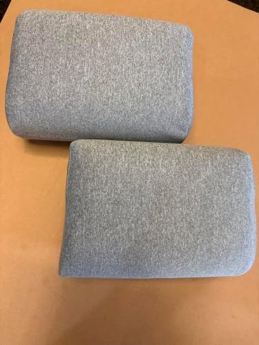 Armrest Cushion for Office Chairs - Soft Elbow Support Pad with Non-Slip Bottom, Fits Most Chairs 2-Piece (Gray)