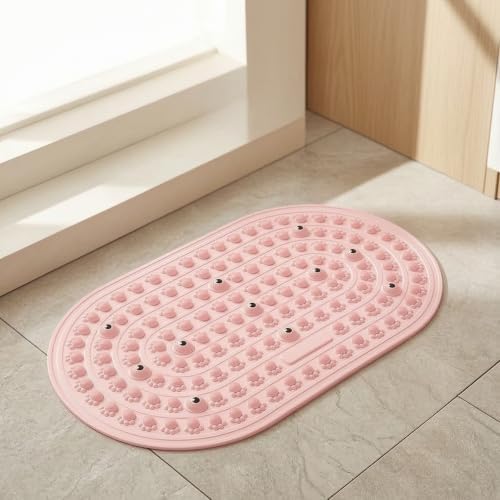 Reflexology Foot Pad Textured Foot Non Slip for Adults, Home, Pink, Medium 40 58cm