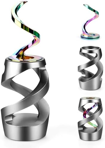 Kinetic Spinning Fidget Toy, ADHD Stress Relief Desk Decor Gray