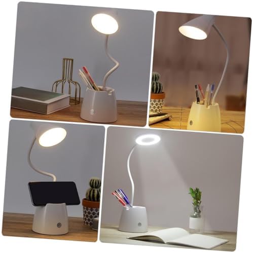 ARTIBETTER LED Desk Lamp with Color Temperatures Rechargeable Portable Reading Table Lamp for Home Office Students Eye-Caring Material Lightweight for Bedroom and Dorm Use