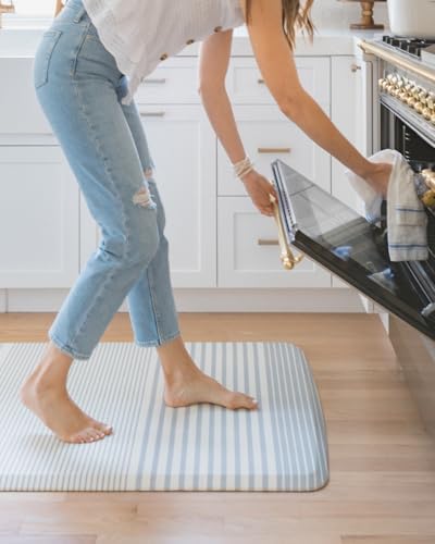 House of Noa Nama Standing Mat – Anti-Fatigue Cushioned Kitchen Mats for Floor | Ergonomic Bounce-Back Foam Kitchen Mats | Anti-Fatigue Mats for Kitchen & Standing | Coastal Nantucket | 22" x 72"