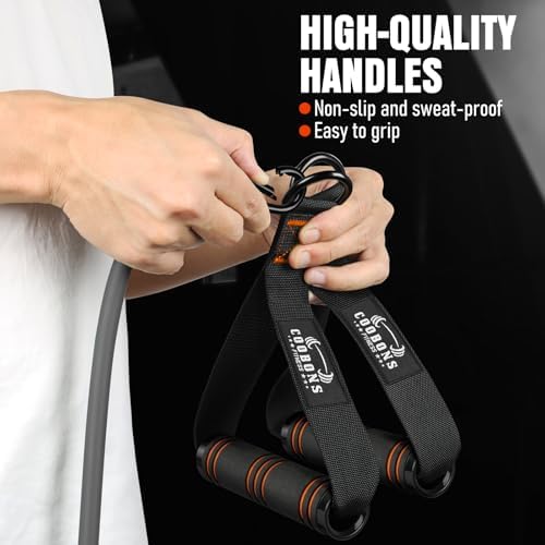 Resistance Bands with Handles, 175lb Exercise Bands for Working Out