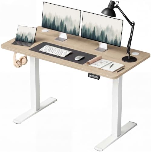 Furmax 48 Inches Electric Height Adjustable Standing Desk Home Office Desk