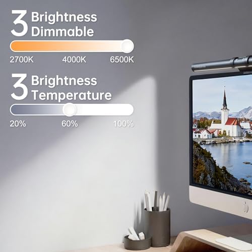 Monitor Light Bar with Motion Sensor, USB LED Desk Lamp,Home Office Gaming