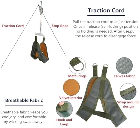 Portable Neck/Cervical Stretcher for Cervical Traction - Adjustable Device Relieves Neck Pain, Improves Posture & Spinal Decompression at Home
