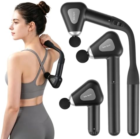 3-in-1 Convertible Massage Gun with Extended Handle,Massage Gun Deep Tissue