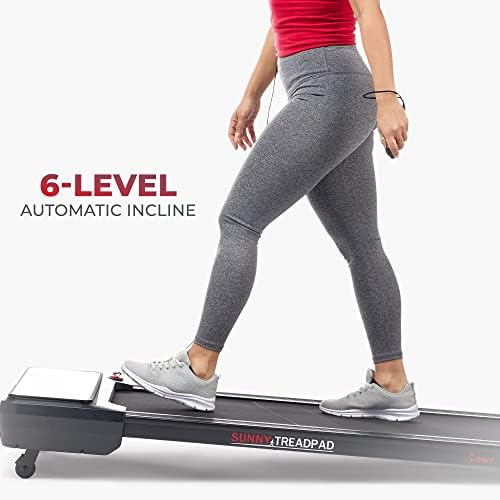 Sunny Health & Fitness Treadpad Auto Incline Treadmill Walking Pad