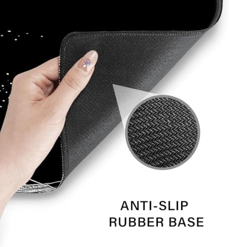 Desk Pad and Keyboard Wrist Rest, Large Mouse Pad + Keyboard Pad+Mouse Wrist Support, Non-Slip Desk Mat Protector for Office, Home 31.5×11.8 Inches Wave