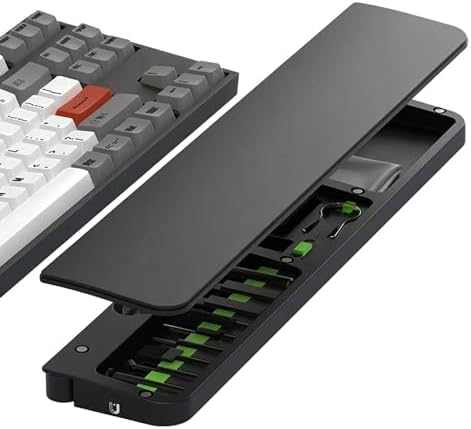 Keyboard Wrist Rest for Mechanical Keyboards,Wrist Elevation Support with Cleaning Kit, Ergonomic Wrist Pad for Keychron/Gaming/Office Black