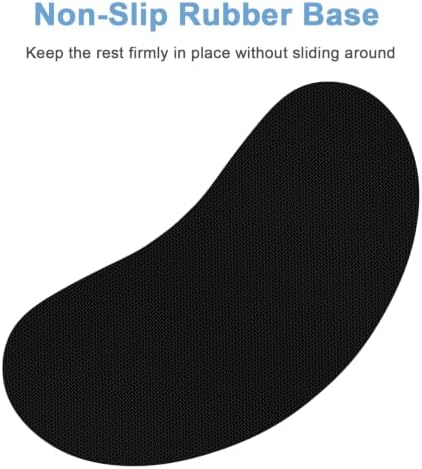 Dapesuom Mouse Wrist Rest, Cute Ergonomic Memory Foam Mouse Wrist for Computer Desk Mats Support, Hand Rest Pad Cushion for Gaming, Office, Laptop, Men, Women, Pain Relief & Easy Typing, Teal