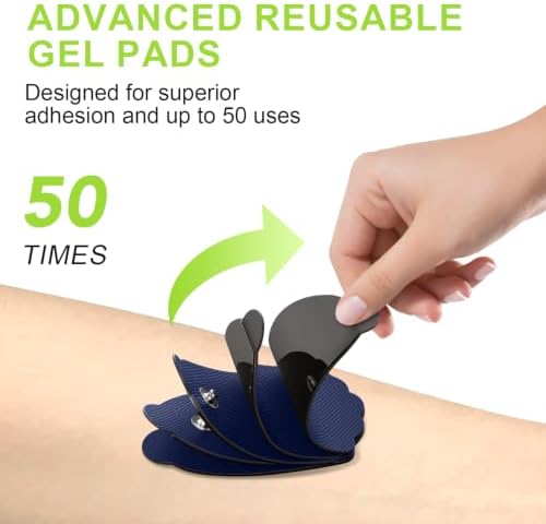 CESLIFF Dual Channel TENS EMS Unit Large Screen 24 Modes 36 Levels Intensity Muscle Stimulator, Rechargeable Electric Pulse Massager TENS Machine for Lower Back Neck Shoulder Pain Relief with 10 Pads