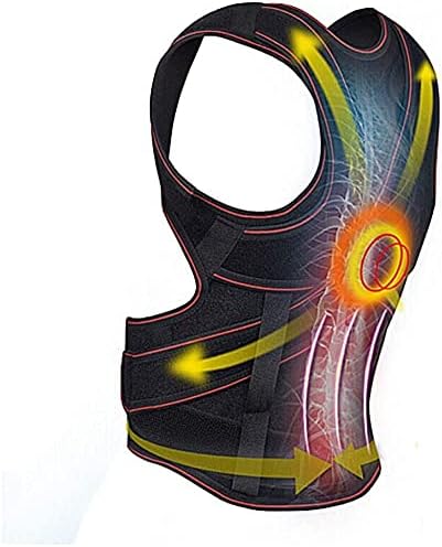 Full Back Posture Corrector for Men & Women, Adjustable Shoulder Lumbar Support Belt Thoracic Kyphosis and Hunchback (Size : Large)