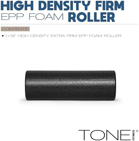 TONE Fitness Firm High-Density Foam Roller for Exercise, Massage & Recovery