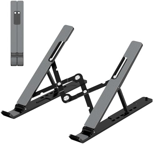 Adjustable Laptop Stand, Portable Laptop Riser for Desk