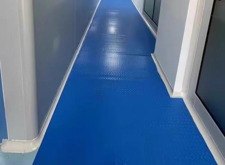1 Pack Odorless Anti-Fatigue Mat Anti-Static Anti-Fatigue Inline Foot Mat (Blue,0.9Mx0.6Mx20mm)