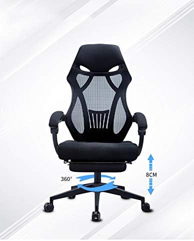 160° Lying Footrest Office Chair Gaming Racing Chair Ergonomic Computer Internet Cafe Chair Reclining Lounge Chair