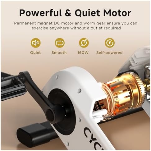 CYCPLUS Mini Bike Pedal Exerciser DC1 160W BLDC Motor, ERG Mode