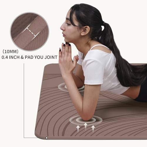 PAIDU Large Yoga Mat 72"x36"x10mm Non-Slip Exercise Mat for Home Gym Studio