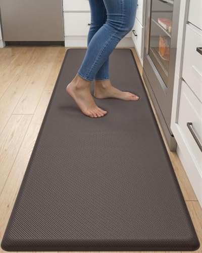 DEXI Anti Fatigue Kitchen Floor Mat Cushioned Standing Runner 70x20, Brown