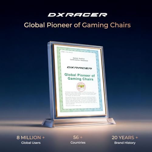 DXRacer Tank XXL Ergonomic Gaming Chair with Magnetic Pillow, Black White