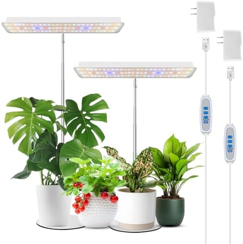 Wiaxulay Plant Grow Light, 11in Full Spectrum for Indoor Plants with Base