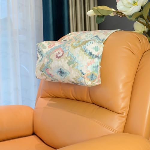 Velvet Recliner Headrest Pillow, Non-Slip Neck Support, Boho
