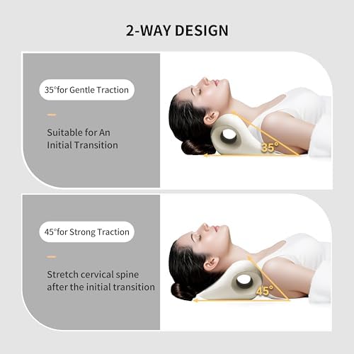 PROIRON Neck and Shoulder Relaxer, Neck Stretcher for Cervical Spine Alignment, TMJ Relief, Nerd Neck, Cervical Traction Device for Tension Headache, Curvature Assist, Pinched Nerve