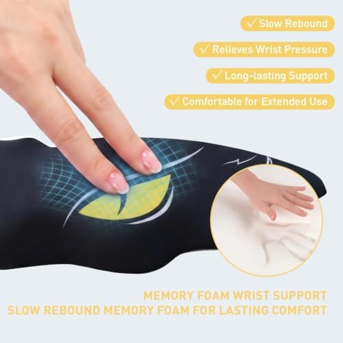 Ergonomic Wrist Rest Set for Keyboard and Mouse, Cat Mouse pad