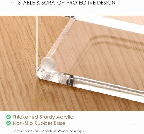 SANRUI Acrylic Mail Organizer Countertop, Mail Sorter with 3-Slot, Clear
