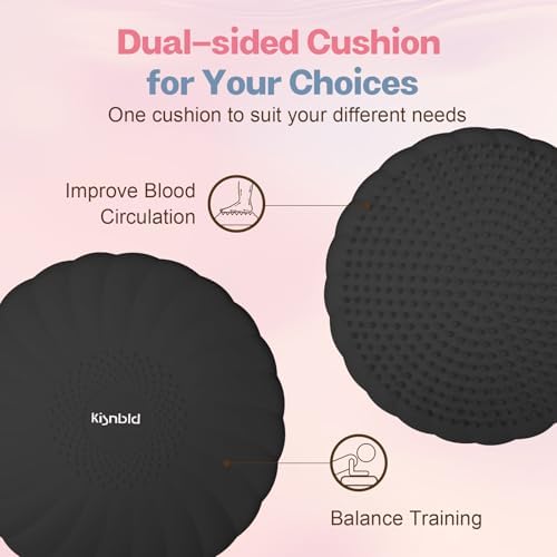 kisnbld Wobble Cushion, Balance Disc with Pump, Core & Posture Training