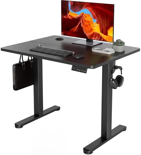 YDN 35 x 20 Inch Black Electric Standing Desk